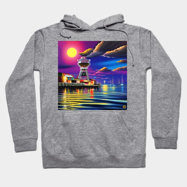 Beautiful Harbours Hoodie by Sanzida Design